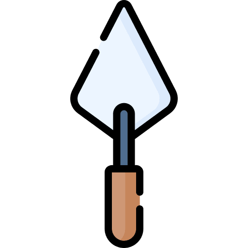 Trowel construction tools gardening tool equipment icon