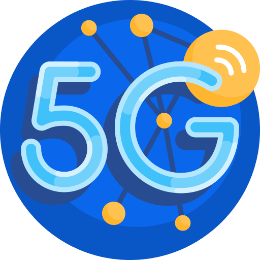5g communications connection technology icon