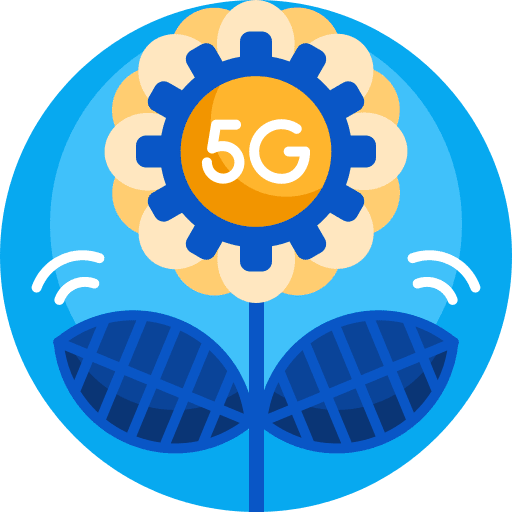 5g plant infrastructure wireless icon