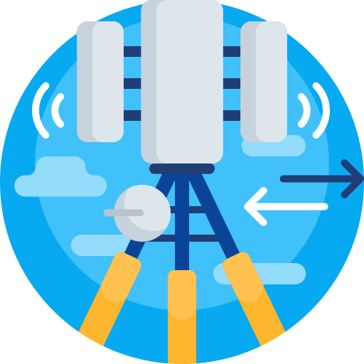 Antenna signal tower antenna electronics icon