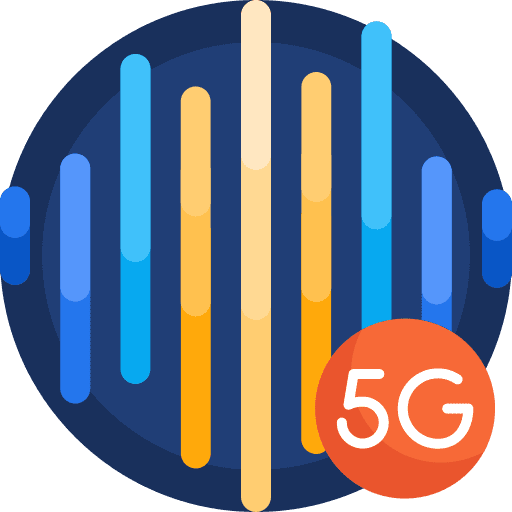 Frequency 5g signal tower radio tower icon