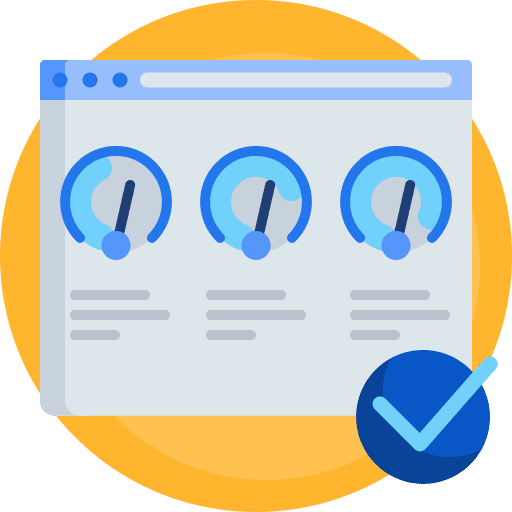 Speed test browser test web development icon