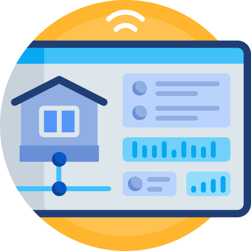 Control panel home smart house wifi icon