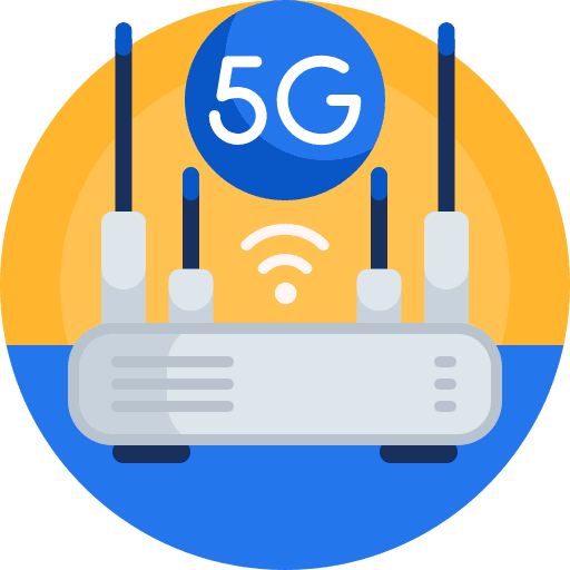 Router router connection technology icon