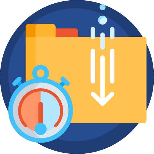 Download down connection browser icon