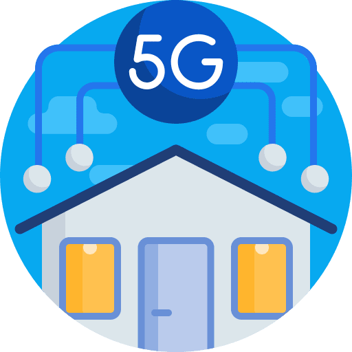 Smart home house communications electronics icon