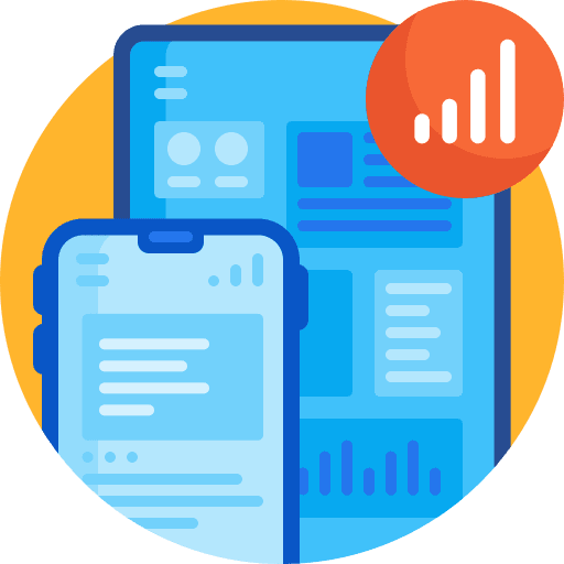 Tablet signal smartphone wifi icon