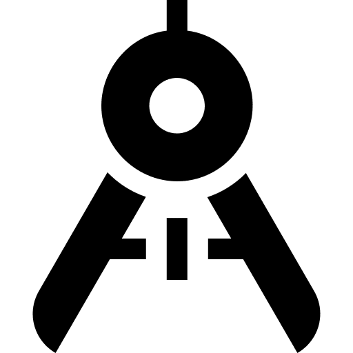 Compass geometry stationery education icon