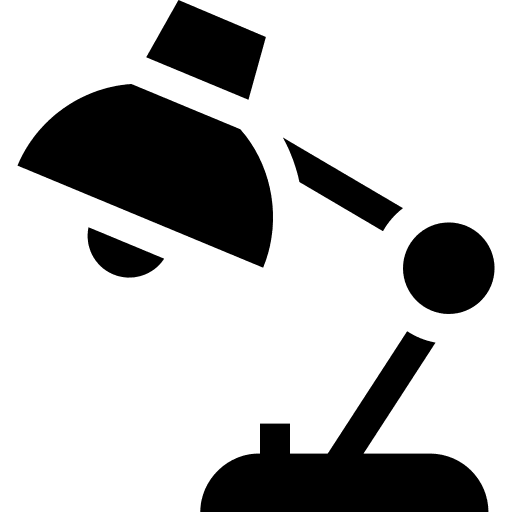 Lamp electronics furniture and household desk lamp icon