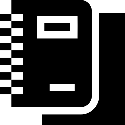 Notebook planning note study icon