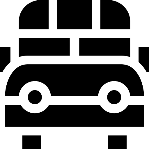 School bus public transport school bus vehicle icon