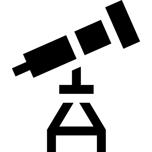 Telescope subject spyglass telescope icon