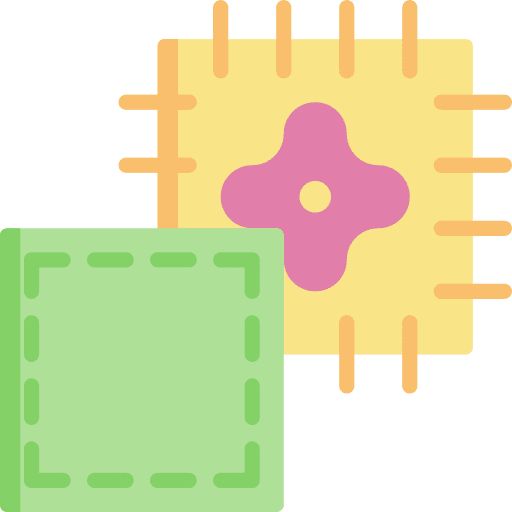 Fabrics decorative textile fabric fabrics icon