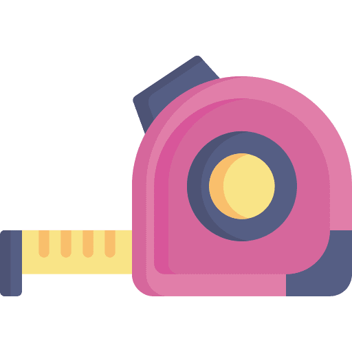 Measuring tape measuring tape builder building icon