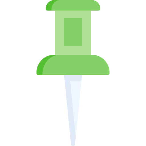 Push pin education pin push pin icon