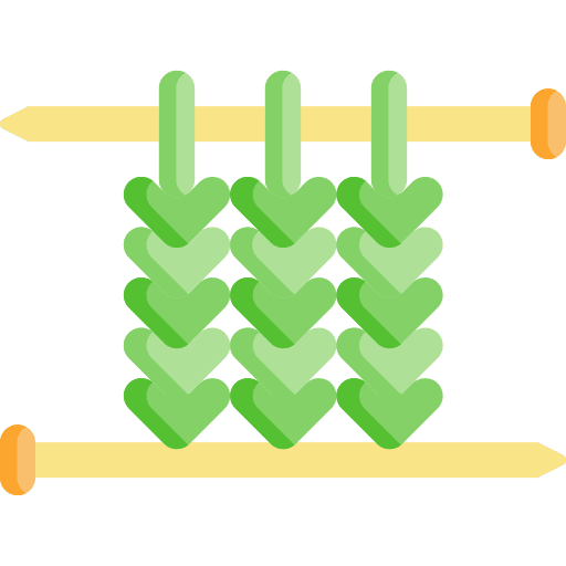 Knitting hobbies and free time wool handcraft icon