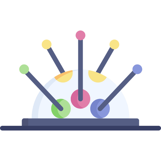 Needle cushion hobbies and free time fashion sew icon