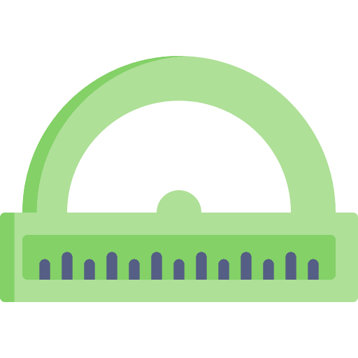 Protactor protactor education measurement icon