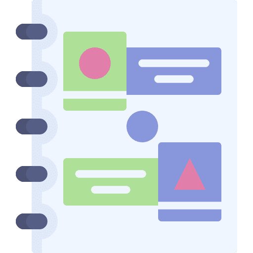 Scrapbook scrapbook agenda hobbies and free time icon