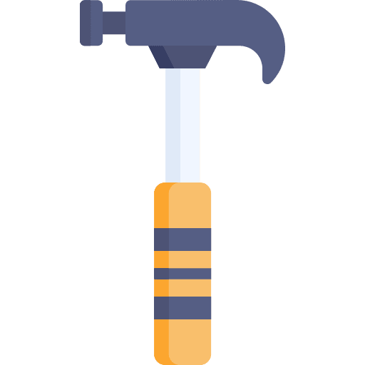 Hammer hammer diy construction and tools icon