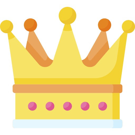 Crown queen royal king icon