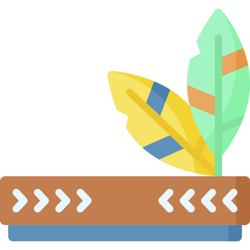 Native american native american ornament headdress icon