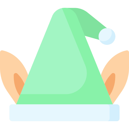 Elf hat party elf hat birthday and party icon
