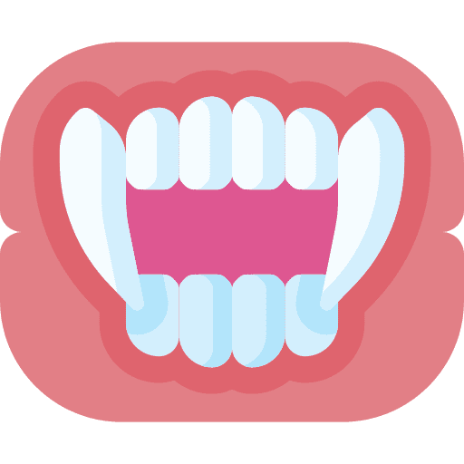 Fangs fear terror scary icon