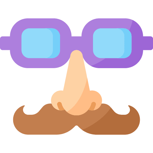 Glasses costume mask glasses icon