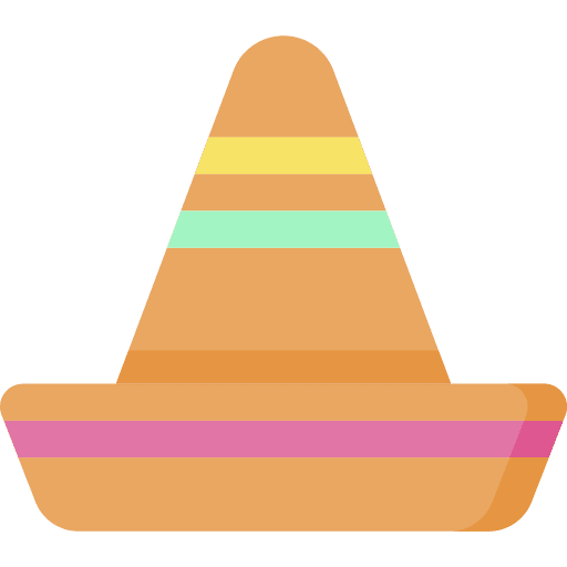 Mexican hat mariachi fashion accessory icon