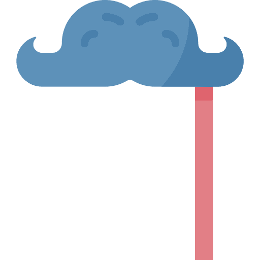 Moustache party birthday and party fashion icon