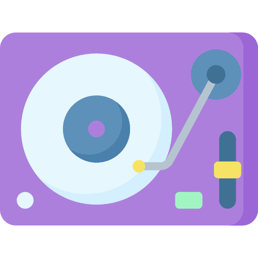 Turntable music turntable sound icon