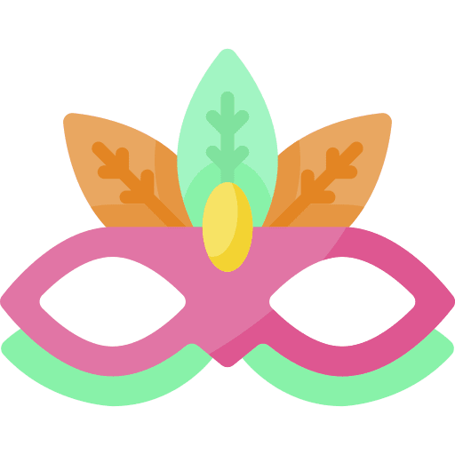 Carnival mask eye mask accessory birthday and party icon