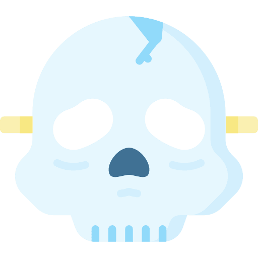 Skull skull halloween party icon