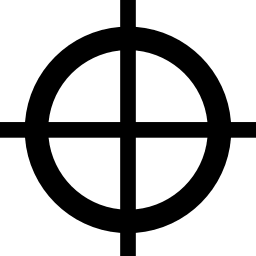 Gun target scope target sniper icon