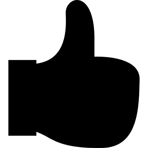 I like it symbol hand gesture like button thumbs up icon