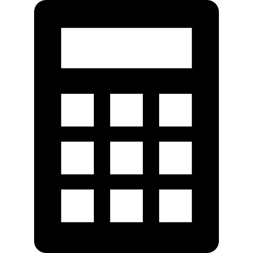 Basic calculator school material calculator mathematical icon