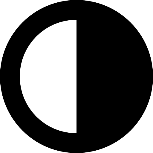 Contrast round button interface eclipse monitor icon
