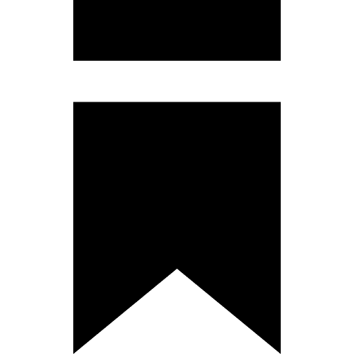 Decorative bookmark mark ribbon interface icon