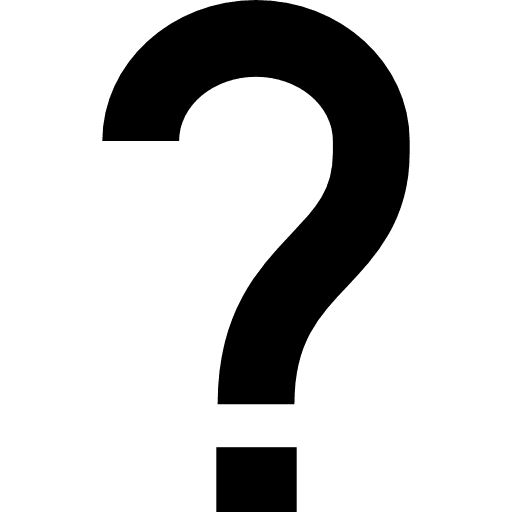 Question mark info shapes questioning icon