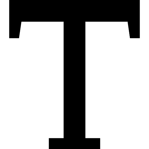 Text symbol text file letter t document icon