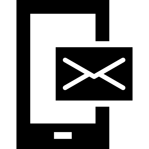 Email on mobile phone technology envelope smartphones icon