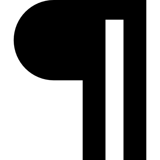 Paragraph sign text lines text file paragraphs icon