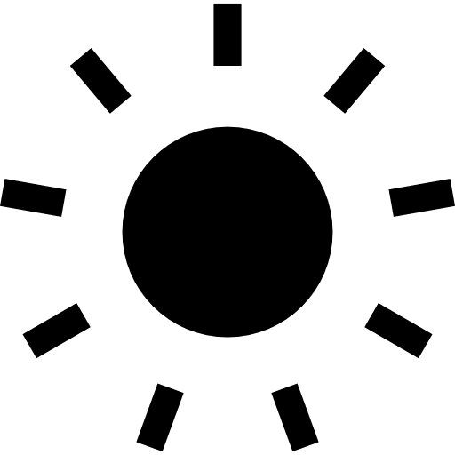 Brightness button sun interface multimedia option icon