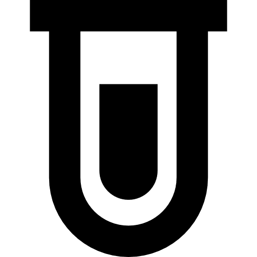 Experiment test tube laboratory education testing icon