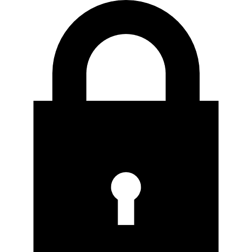 Web security locked blocked keyhole icon
