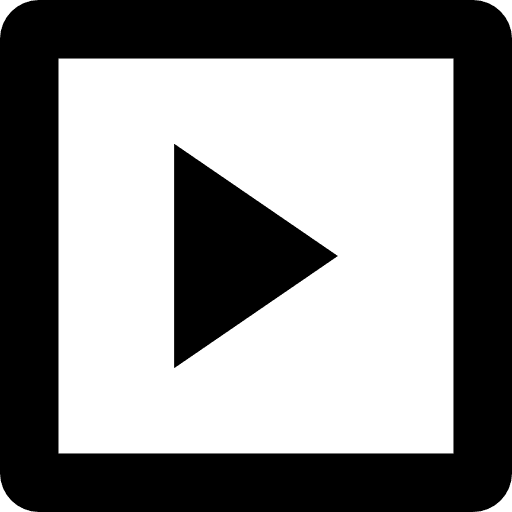 Play squared button buttons start player icon