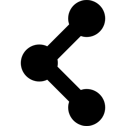 Social share button connected neural network connectivity icon