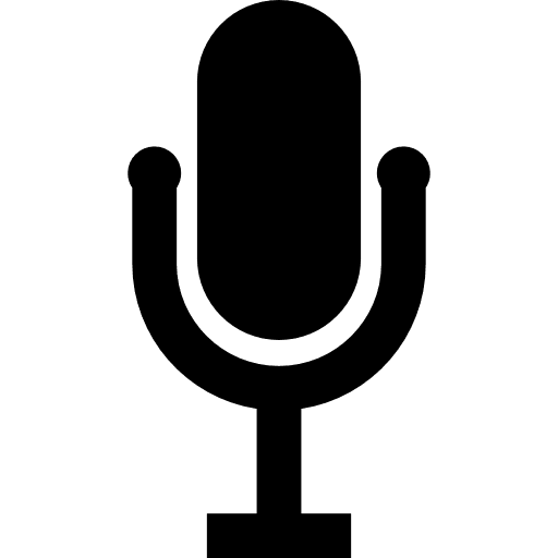 Voice recording mics technology voice recorder icon