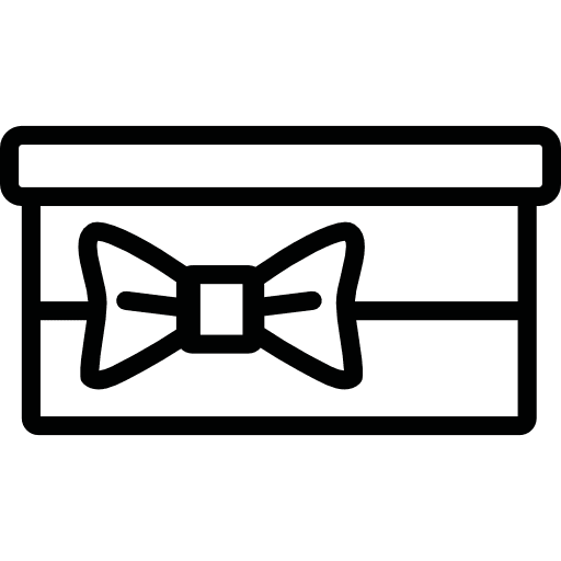 Gifbox with lace giftboxes presents gifts icon